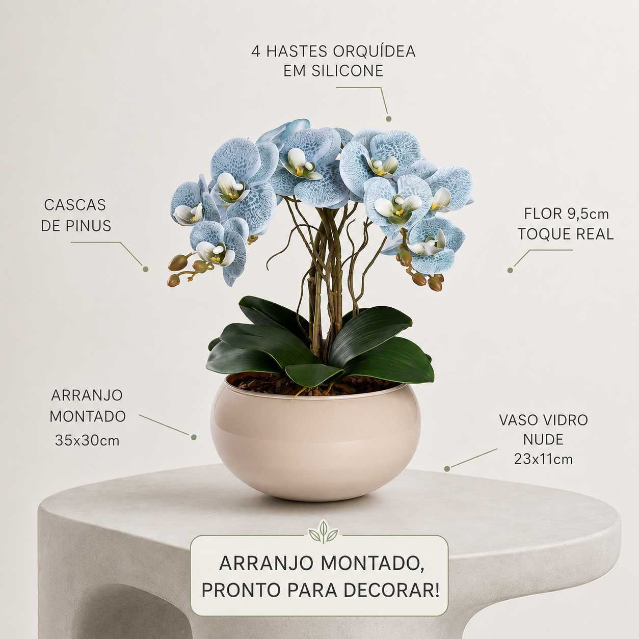 Arranjo Orquídea Lisboa 4 Hastes