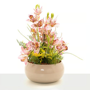 Arranjo Orquídea Cymbimdium Ravena II- Rosa Pintada