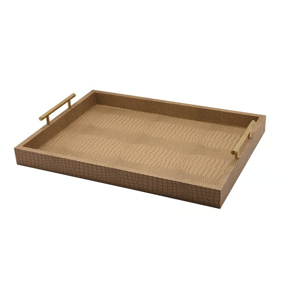 Bandeja Decorativa com Alça de Metal
