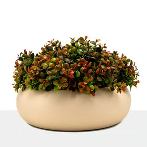 Arranjo Marrocos - Envelhecido Vaso Cerâmica Off White