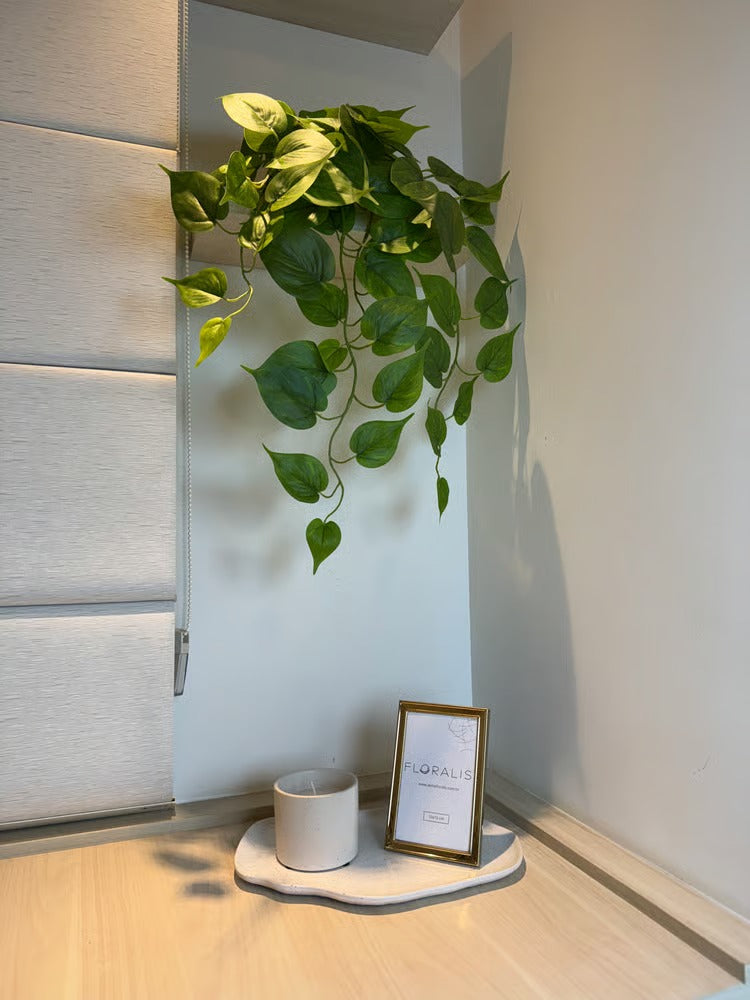 Pendente Verde Folhagens Realista 60cm - Madri