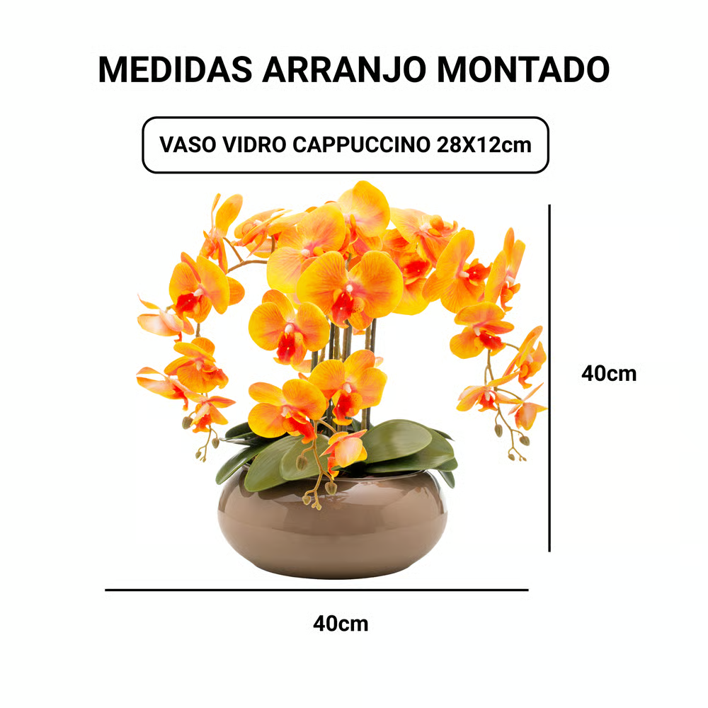 Arranjo Orquídea Santorini 4 Hastes
