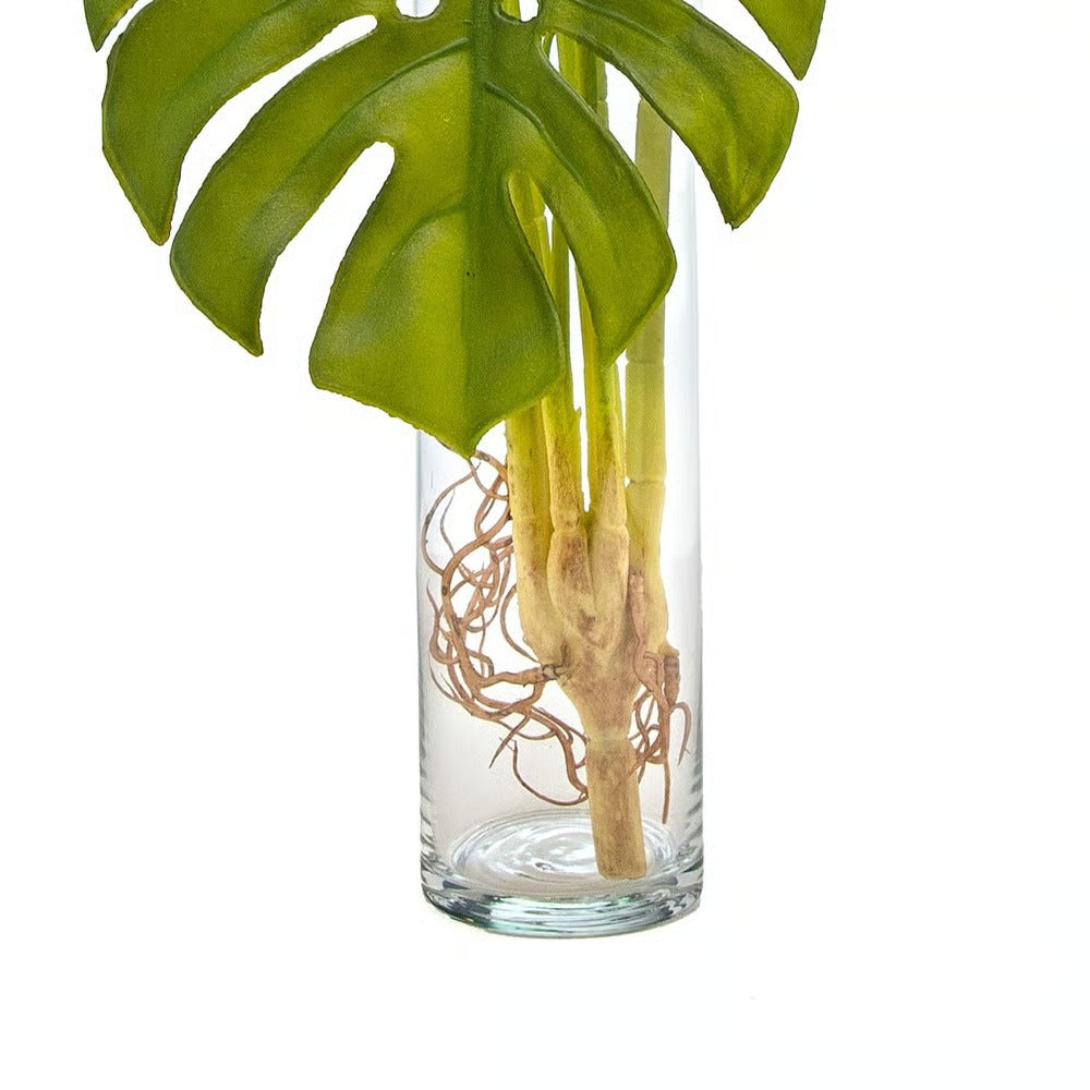 Arranjo Decorativo Santiago - Vaso Vidro Incolor