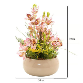 Arranjo Orquídea Cymbimdium Ravena II- Rosa Pintada