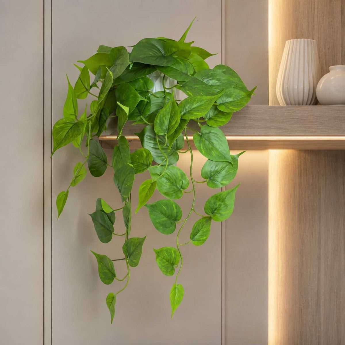 Pendente Verde Folhagens Realista 60cm - Madri